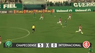 Chapecoense 5 x 0 INTER  Gols  Brasileirão 2014 ForçaChape [upl. by Uyerta474]