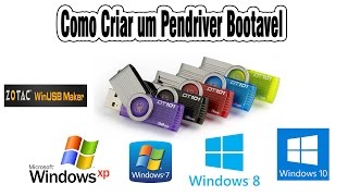 Como criar Pendriver Bootavel para Win Xp7810ZOTAC WinUSB Maker v11 [upl. by Winchester]