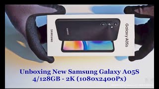 Unboxing New Samsung Galaxy A05S MobilePhone internal RAM 4GBInternal Storage 128GB Android USB2C [upl. by Enialahs877]