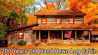 Ohio 200 Years Old Log Cabin For Sale  HandHewn Log Cabins  46 acres  Ohio Real Estate For Sale [upl. by Ailhat]