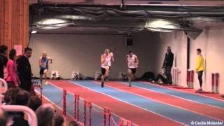 100m menwomen Florø Indoor 2014 [upl. by Dinesh]