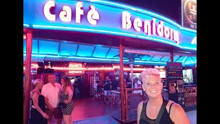 Benidorm  Cafe B and Cabaret bars reopen  the strip and square [upl. by Itnava]