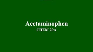 Synthesis of Acetaminophen [upl. by Sydney607]