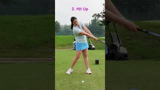 3 TIPS TO DRIVE BETTER  Golf with Michele Low shorts golfswing golftips golfer golflesson [upl. by Katine]