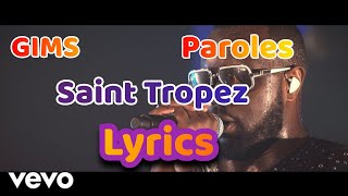 SAINT TROPEZ  GIMS  Paroles  Lyrics [upl. by Stinson]