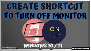 How to Create a Shortcut to Turn Off Monitor Windows 1011 [upl. by Ahc47]