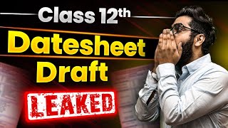 CBSE Date Sheet 2025 Leaked 😱 Class 12th Date Sheet 2025  CBSE Latest News Class 12 [upl. by Lanos]