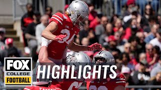 Ohio State Football spring game highlights  CFB on FOX [upl. by Proud885]