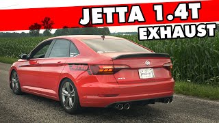 MK7 Jetta 14T Catback Exhaust System Sounds  ECS Tuning Product Highlight [upl. by Krisha]