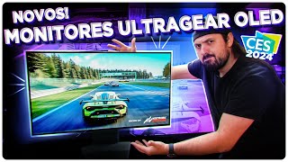 Os novos MONITORES gamer OLED da LG 32 4k 240Hz e Ultrawide [upl. by Tjon]