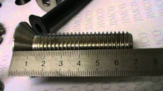 Flat Head Socket Screw stainless steel and High Tensile How to Measure the length [upl. by Flori]