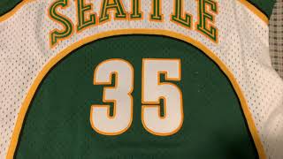 Kevin Durant Jersey Mitchell And Ness Swingman 0708 Seattle Supersonics Review 4K [upl. by Ignatius]