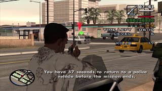 Vigilante Mission Using A Rifle  GTA San Andreas [upl. by Enaywd]