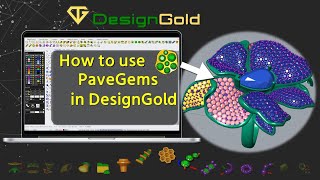 How to use PaveGems in DesignGold  Rhino 3D  Matrix  Pavé Gem setting  to zbrush  Pavé Pongs [upl. by Wenger]