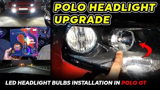 Polo GT HEADLIGHTS UPGRADE  Full quotLED Conversionquot  Highway TEST  Uditverse [upl. by Odiug]