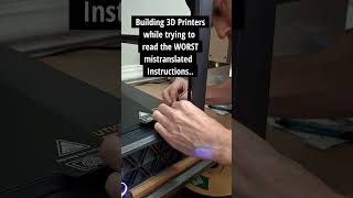 Instructions Unclear Building 3D Printers 3dprinting 3dprinted 3dprinter 3dprint [upl. by Akitan]