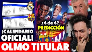 💥¡¡OFICIAL CALENDARIO de CHAMPIONS del BARÇA y MADRID · BARCELONA vs VALLADOLID · ANCELOTTI RDP [upl. by Catharine]