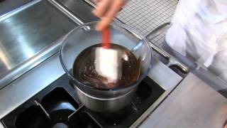 How to melt chocolate over a bain marie [upl. by Neslund]