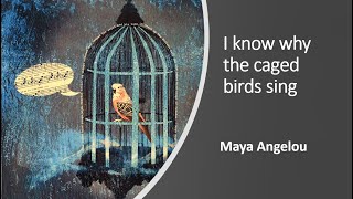 I know why the caged bird sings  poem by Maya Angelou in hindi  summary  icse  caged bird [upl. by Sosna]