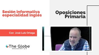 Oposiciones Primaria 2023 Inglés  Sesión informativa  The Globe [upl. by Aidnis508]