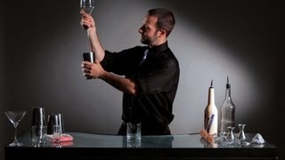 How to Do a Flip to Pour Bottle Trick  Flair Bartending [upl. by Avot]