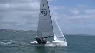 Merlin Rocket Nationals 2019 Race 4 at Looe SC [upl. by Brig]