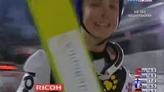 Ski Jumping 06 01 2008 4H4 Bischofshofen 1st round [upl. by Awjan]