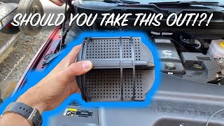 Remove this on the 5th Gen Cummins for more TURBO WHISTLE Intake Baffle [upl. by Monahan]