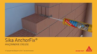 Sika AnchorFix®1 dans maçonnerie creuse  Solutions pour tous vos ancrages [upl. by Tiernan]