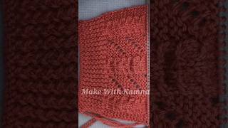 knitting design handmade crochet art shortsviral diy makewithkamna embroidery [upl. by Cirnek]