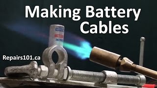 How to make Battery Cables For Auto Marine amp Solar [upl. by Yancy]