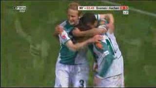 Werder 31 Aachen Diego What a goal [upl. by Iniretake]