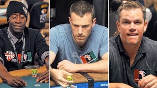 The Stars Play Poker For Charity Matt Damon Ben Affleck Don Cheadle amp More 2009 [upl. by Ethban471]