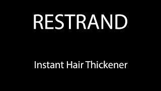 RESTRAND Instant Hair Thickening Spray The UKs best selling Hair Loss Concealer [upl. by Enavi]