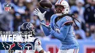 Houston Texans vs Tennessee Titans  2023 Week 15 Game Highlights [upl. by Nomyar]