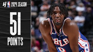 Tyrese Maxey CAREERHIGH 51 PTS vs Jazz 🔥 FULL Highlights [upl. by Erdreid]