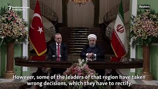 Rohani Erdogan Decry Iraqs Kurdish Independence Bid [upl. by Salter177]