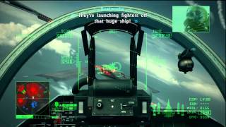 Lets Play Ace Combat 6  Mission 9  Heavy Command Cruiser [upl. by Anovahs]