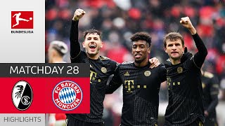 SC Freiburg  FC Bayern München 14  Highlights  Matchday 28 – Bundesliga 202122 [upl. by Willock]