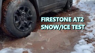 173 Firestone Destination AT2 My Snow Testing [upl. by Ecirtam39]