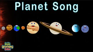 The Planet Song  8 Planets of the Solar System Song for Kids  KidsLearningTube [upl. by Meyer847]