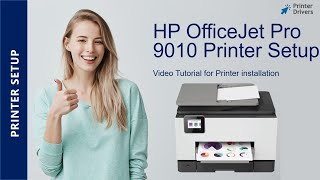 Set Up the HP Officejet pro 9010 series Printer  Unbox amp WIFI Setup [upl. by Relyhs]