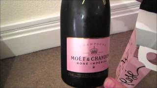 Moet amp Chandon Rose Imperial Pink Champagne Uber Unboxing  celebrating 1 million [upl. by Yauqaj]