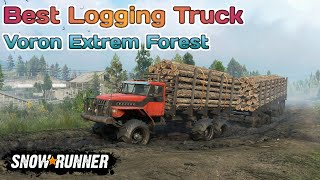 Best Logging Truck Voron Extreme Forest In SnowRunner Season 12 TIKUS19 [upl. by Aniroz347]