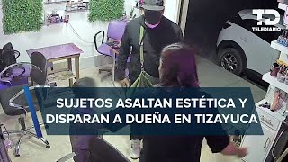 Niño de 8 años pide ayuda a gritos y frustra robo en estética de Tizayuca Hidalgo [upl. by Hoban]