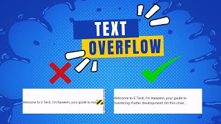 Text Overflow FLUTTER  Text over flow solution  solution of text overflow in flutter [upl. by Elocim]