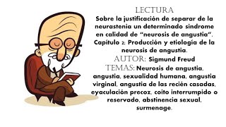 382  Sobre la justificación Cap 2 Producción y etiología de la neurosis de angustia [upl. by Hcelemile]