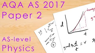 AQA AS 2017 Paper 2  ASlevel Physics Past Paper [upl. by Eycats]