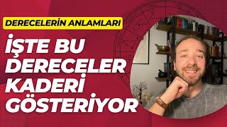 ASTROLOJİDE DERECELERİN ANLAMLARI 👀 DERECELER VE DOĞUM HARİTASI [upl. by Atinaj646]