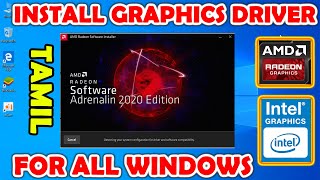 how to install graphics card in pc  download graphics driver for windows 7 8 10 in tamil [upl. by Uni]